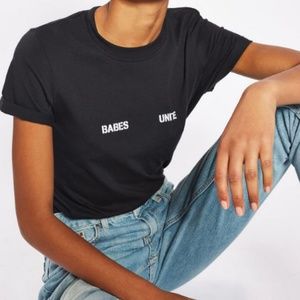 Topshop Babes Unite Graphic Shirt